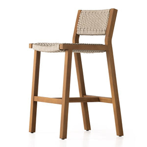 Delano Outdoor Stool-Natural Teak-Bar