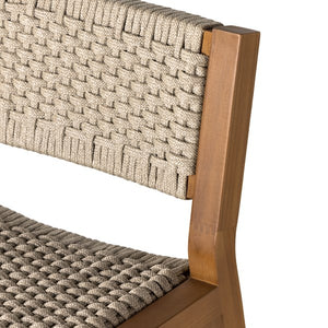 Delano Outdoor Stool-Natural Teak-Bar