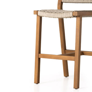 Delano Outdoor Stool-Natural Teak-Bar