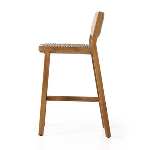 Delano Outdoor Stool-Natural Teak-Bar