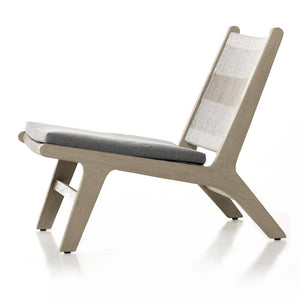Julian Outdoor Teak Lounge Chair - Weathered Grey