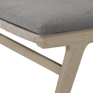 Julian Outdoor Teak Lounge Chair - Weathered Grey