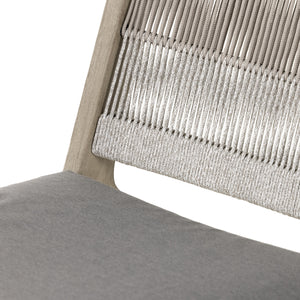 Julian Outdoor Teak Lounge Chair - Weathered Grey