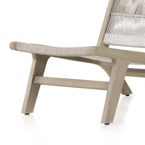 Julian Outdoor Teak Lounge Chair - Weathered Grey
