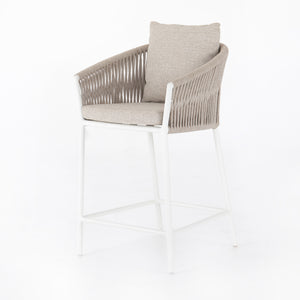Porto Outdoor Counter Stool - White