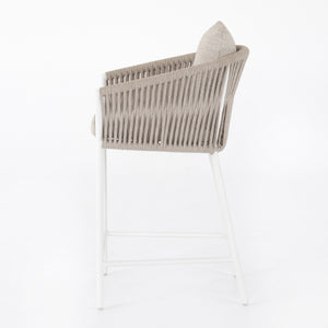 Porto Outdoor Counter Stool - White