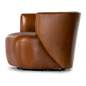 Mila Swivel Chair-Riviera Cognac