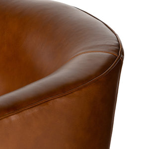 Mila Swivel Chair-Riviera Cognac