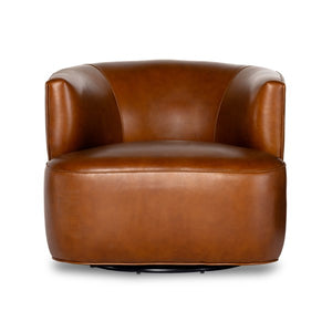 Mila Swivel Chair-Riviera Cognac