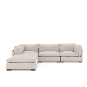 Westwood 4 Piece Sectional With Ottoman Bayside Pebble