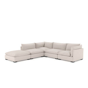 Westwood 4 Piece Sectional With Ottoman Bayside Pebble