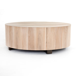 Hudson Round Coffee Table - Ashen Walnut