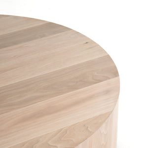 Hudson Round Coffee Table - Ashen Walnut