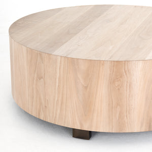 Hudson Round Coffee Table - Ashen Walnut