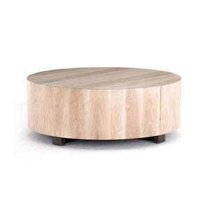 Hudson Round Coffee Table - Ashen Walnut