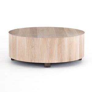 Hudson Round Coffee Table - Ashen Walnut