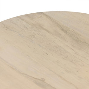 Hudson Round End Table-Bleached