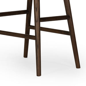 Union Saddle Counter Stool-Dist Black