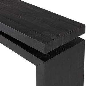 Matthes Console Table-Aged Black Pine