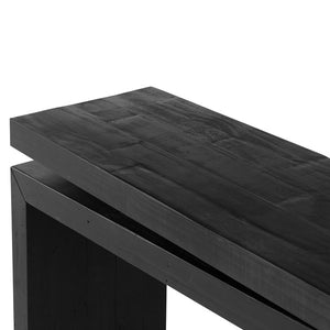 Matthes Console Table-Aged Black Pine