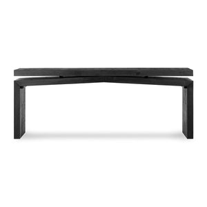 Matthes Console Table-Aged Black Pine