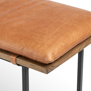 Gabine Accent Bench-Brandy