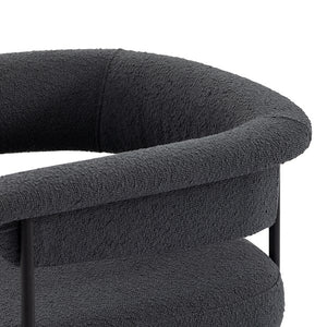 Carrie Dining Chair-Fiqa Boucle Slate