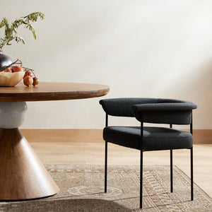 Carrie Dining Chair-Fiqa Boucle Slate