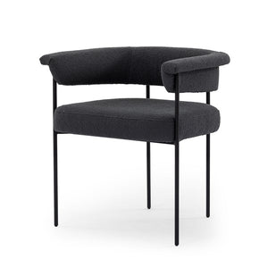 Carrie Dining Chair-Fiqa Boucle Slate