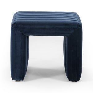 AUGUSTINE 21" OTTOMAN- SAPPHIRE NAVY