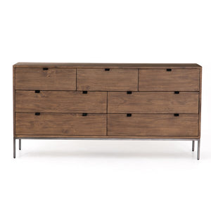 Trey 7 Drawer Dresser-Auburn Poplar