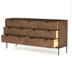 Trey 7 Drawer Dresser-Auburn Poplar