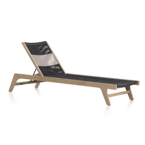 Julian Outdoor Chaise Lounge-Brown