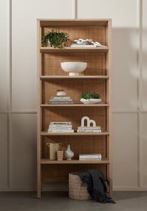 CAPRICE LARGE BOOKSHELF-NATURAL MANGO