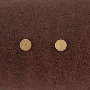 Astrid Floor Lamp-Dark Brown Leather