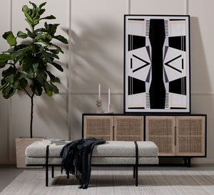 Harris Accent Bench-Knoll Domino