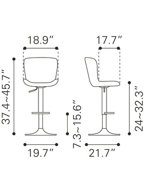 Tarley Bar Chair Green