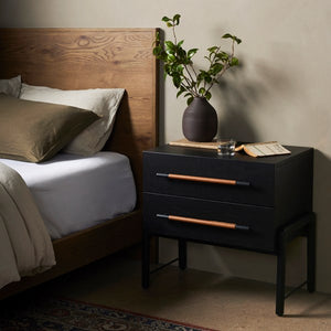 Rosedale Nightstand-Ebony Oak