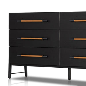 Rosedale 6 Drawer Dresser-Ebony Oak