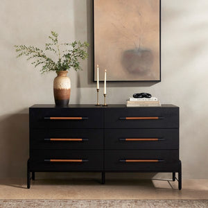 Rosedale 6 Drawer Dresser-Ebony Oak