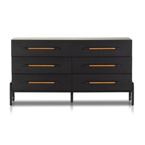 Rosedale 6 Drawer Dresser-Ebony Oak