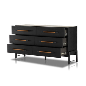 Rosedale 6 Drawer Dresser-Ebony Oak