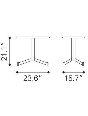 Mazzy Side Table Brown
