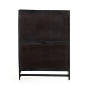 Caprice Bar Cabinet-Black Wash Mango
