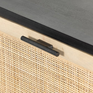 Caprice Bar Cabinet-Black Wash Mango