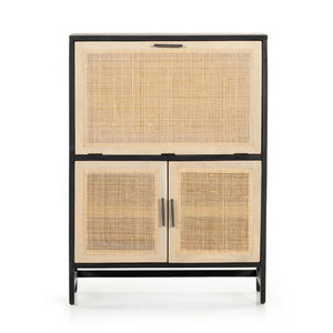 Caprice Bar Cabinet-Black Wash Mango