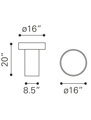 Watson Side Table Matte Black