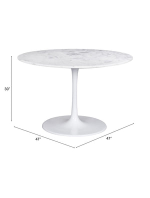 Phoenix Dining Table White