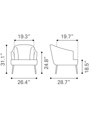 Ranier Accent Chair Yellow