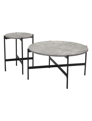 Malo Coffee Table Set Gray & Black